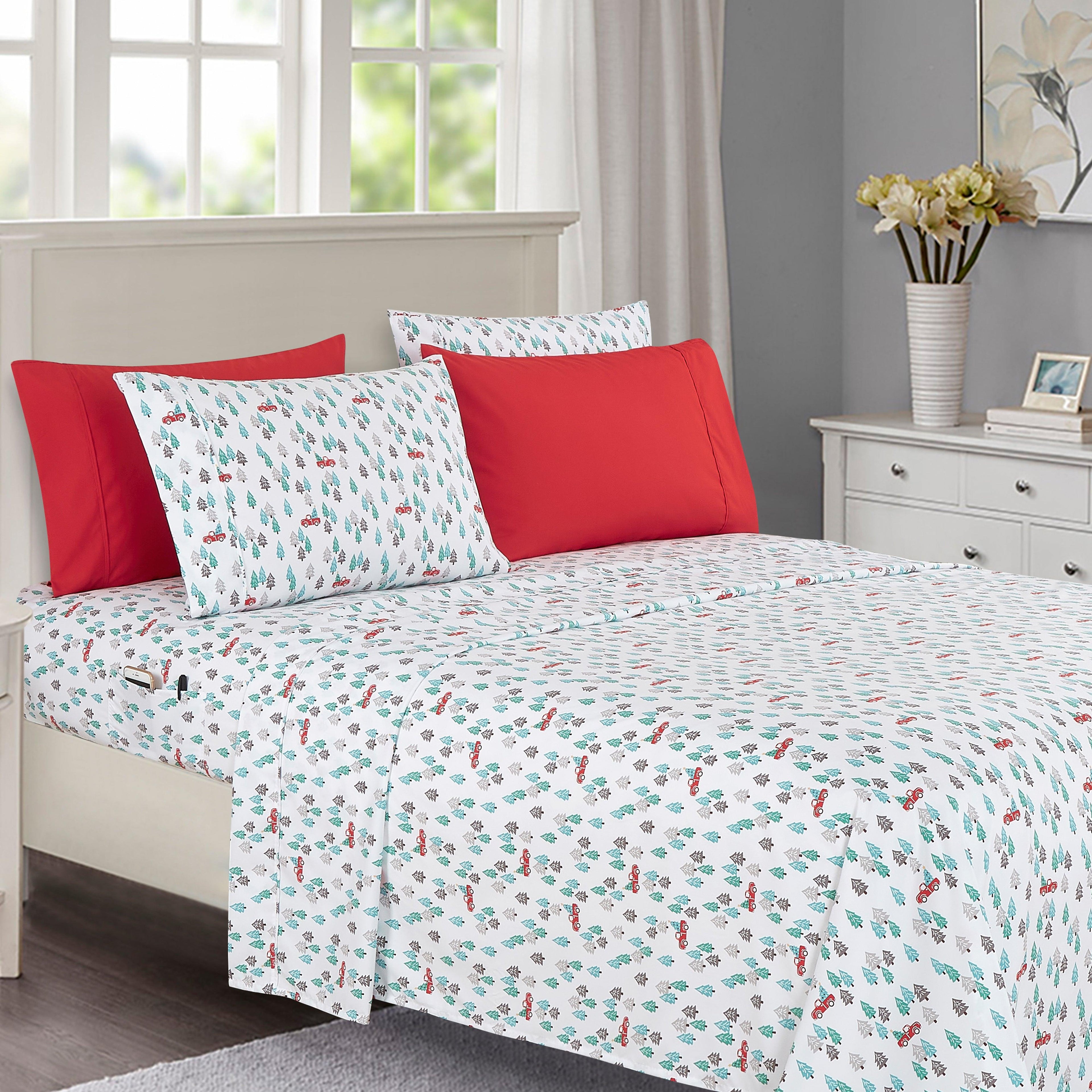 6-Piece Christmas & Holiday Sheet Set - Soft as a Hotel Premium Quality