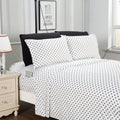 6-Piece Polka Dot Printed Sheet Set - Soft as a Hotel Premium Quality