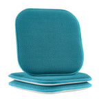 2-Pack Textured Chair Cushion Covers - Skid-Proof Rubber Backing