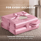 Fine 4-Piece Silky Satin Sheet Set, Bright Shades