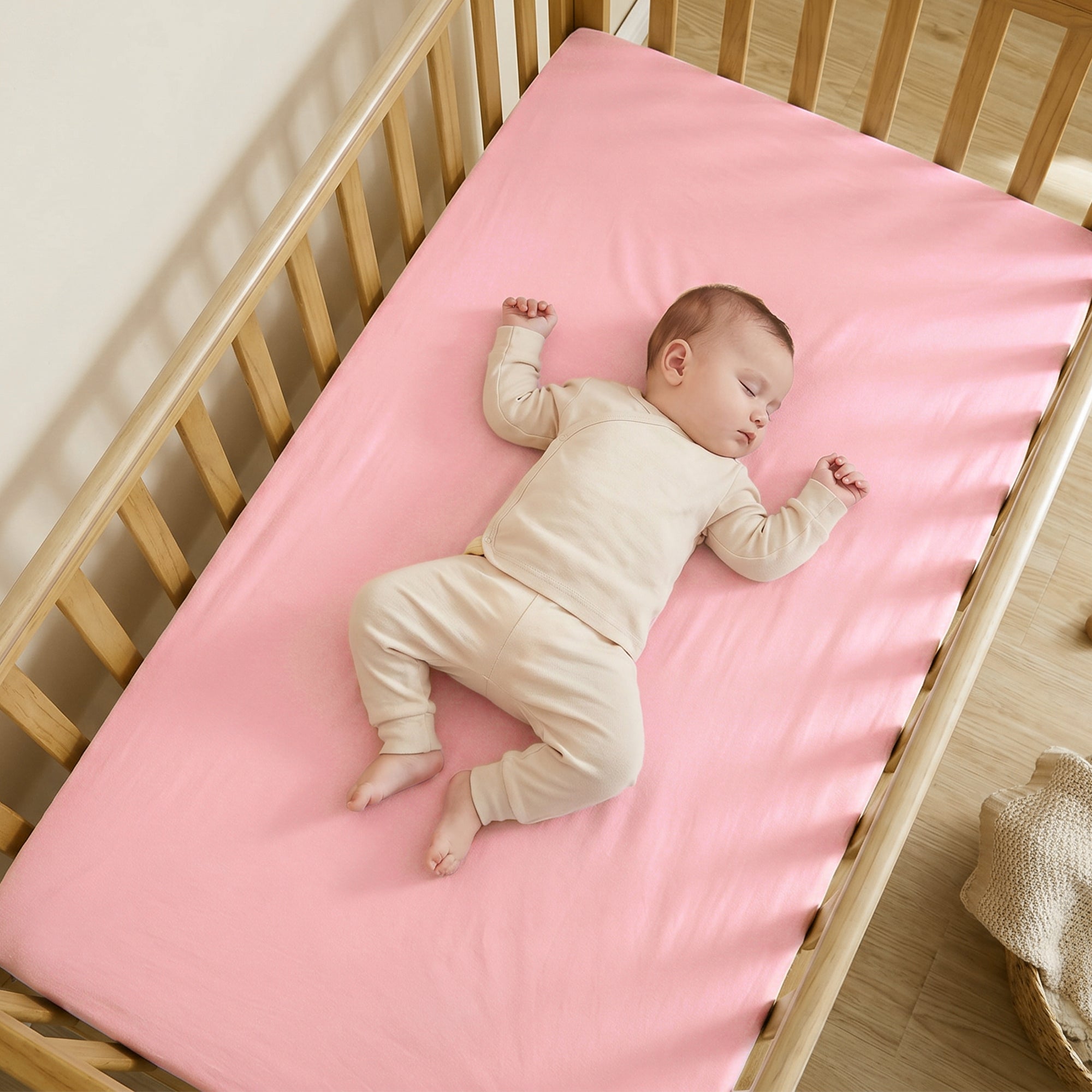 Cotton Crib Fitted Sheet