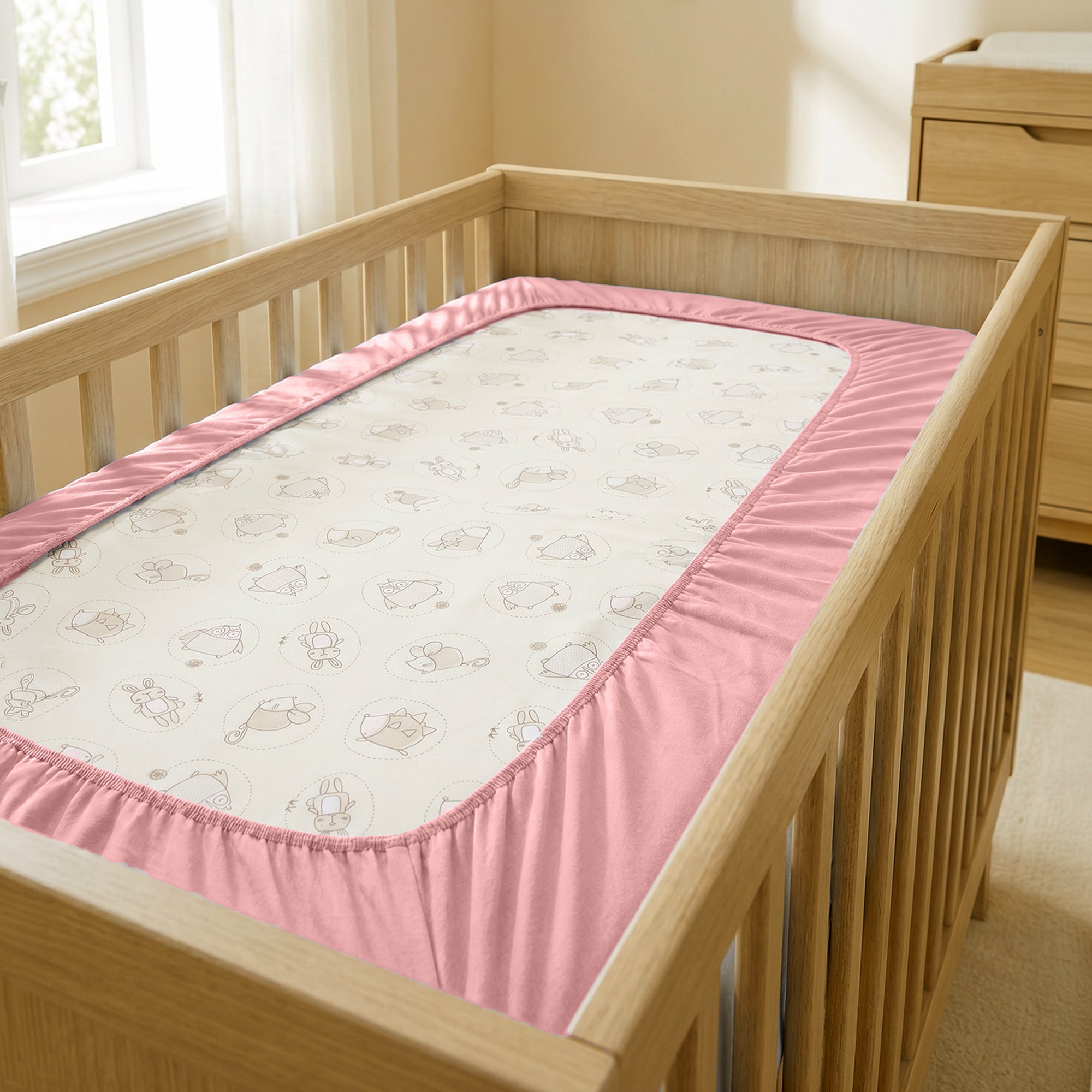 Cotton Crib Fitted Sheet