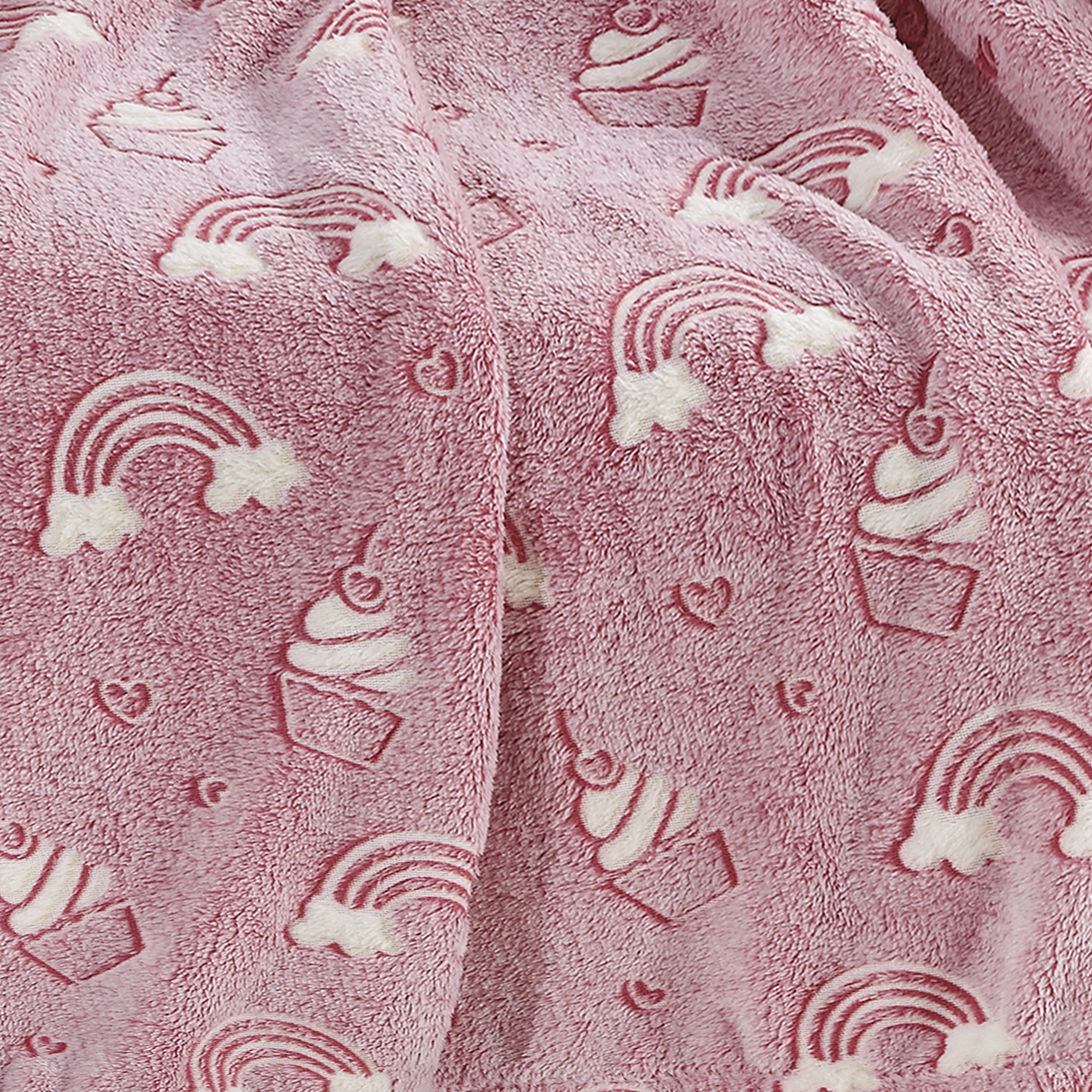 Glow In the Dark 50" x 60" Throw Blanket - Velvety Feel, 50 X 60 inches