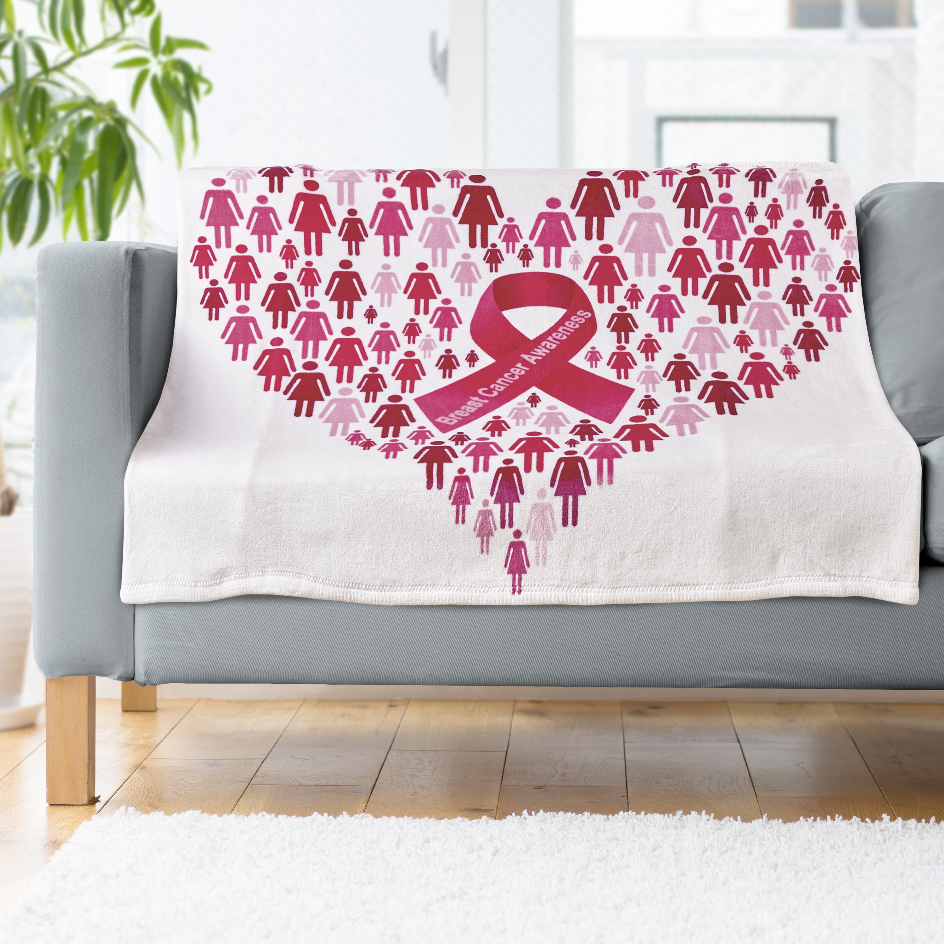 50" x 70" Decorative Flannel Fleece Throw Blanket