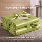 Fine 4-Piece Silky Satin Sheet Set, Bright Shades