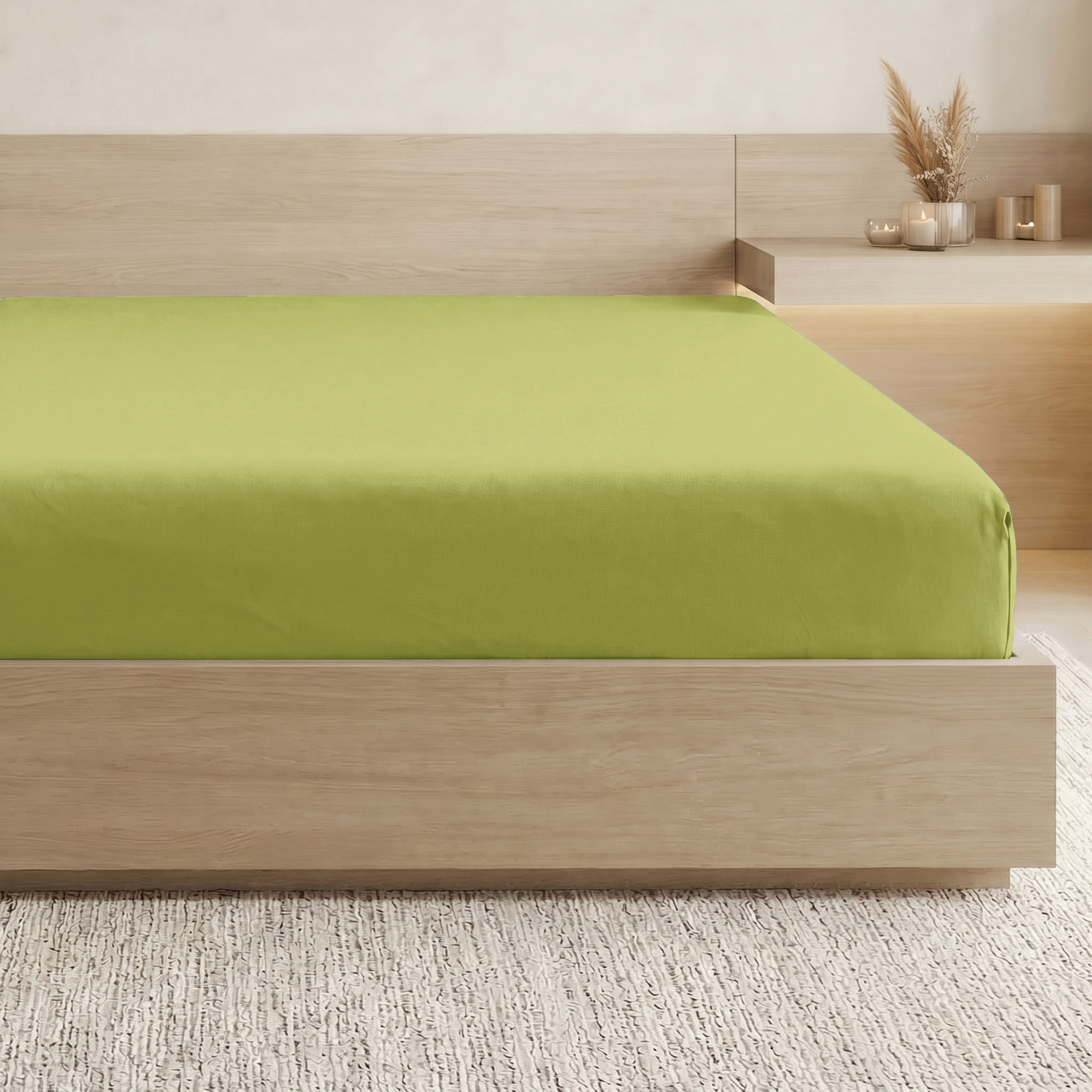 Essential 1 Piece Solid Fitted Sheet - All Around Elastic