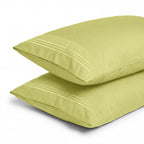 Set of 2 Pillowcases- 3 Line Embroidery