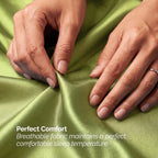 Fine 4-Piece Silky Satin Sheet Set, Bright Shades