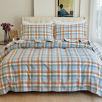 Flannel Plaid - 100% Turkish Cotton Flannel, 4-Piece Flannel Sheet Set