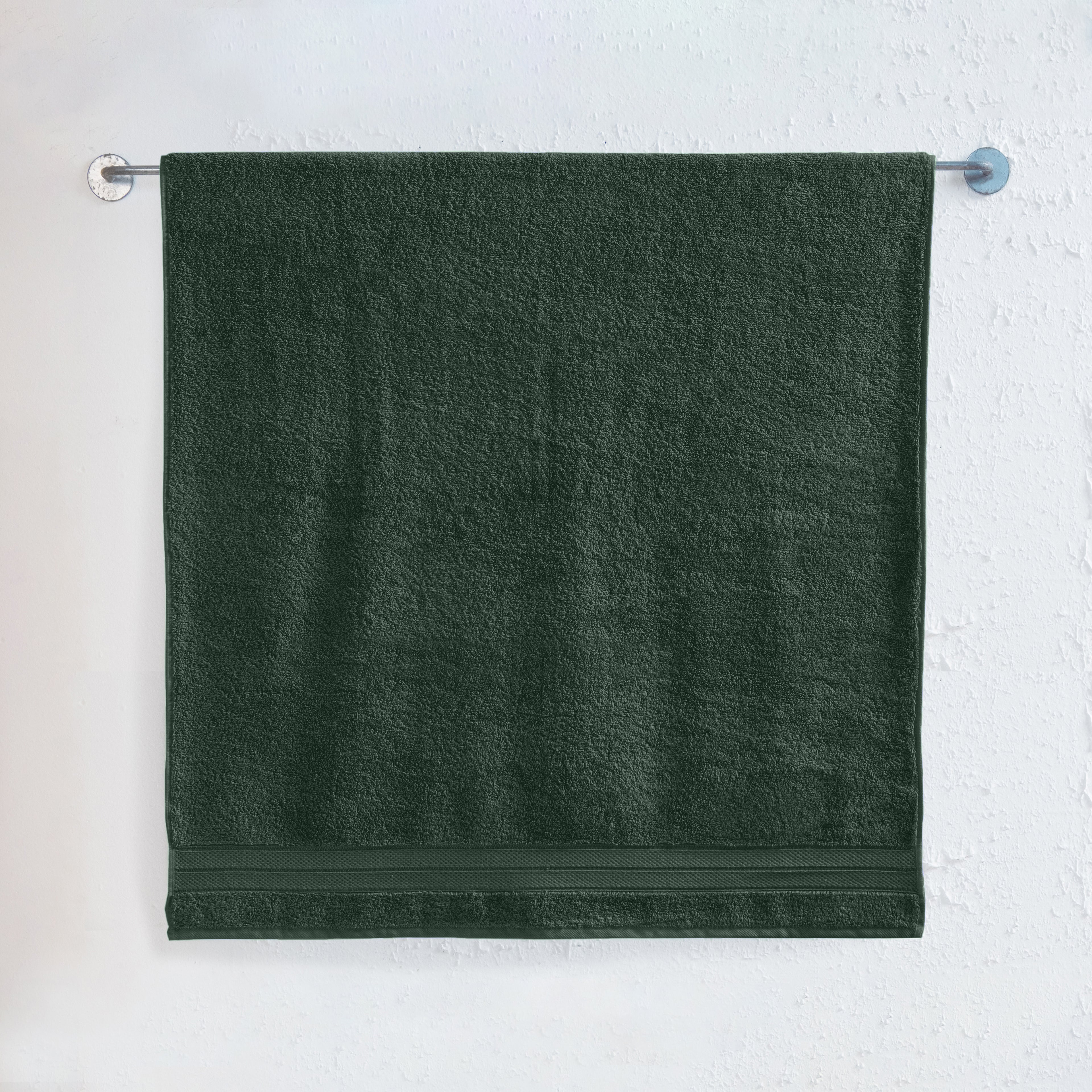 1-Piece Premium Turkish Cotton Three Line Popcorn Jumbo Towel, 35x 70 inch