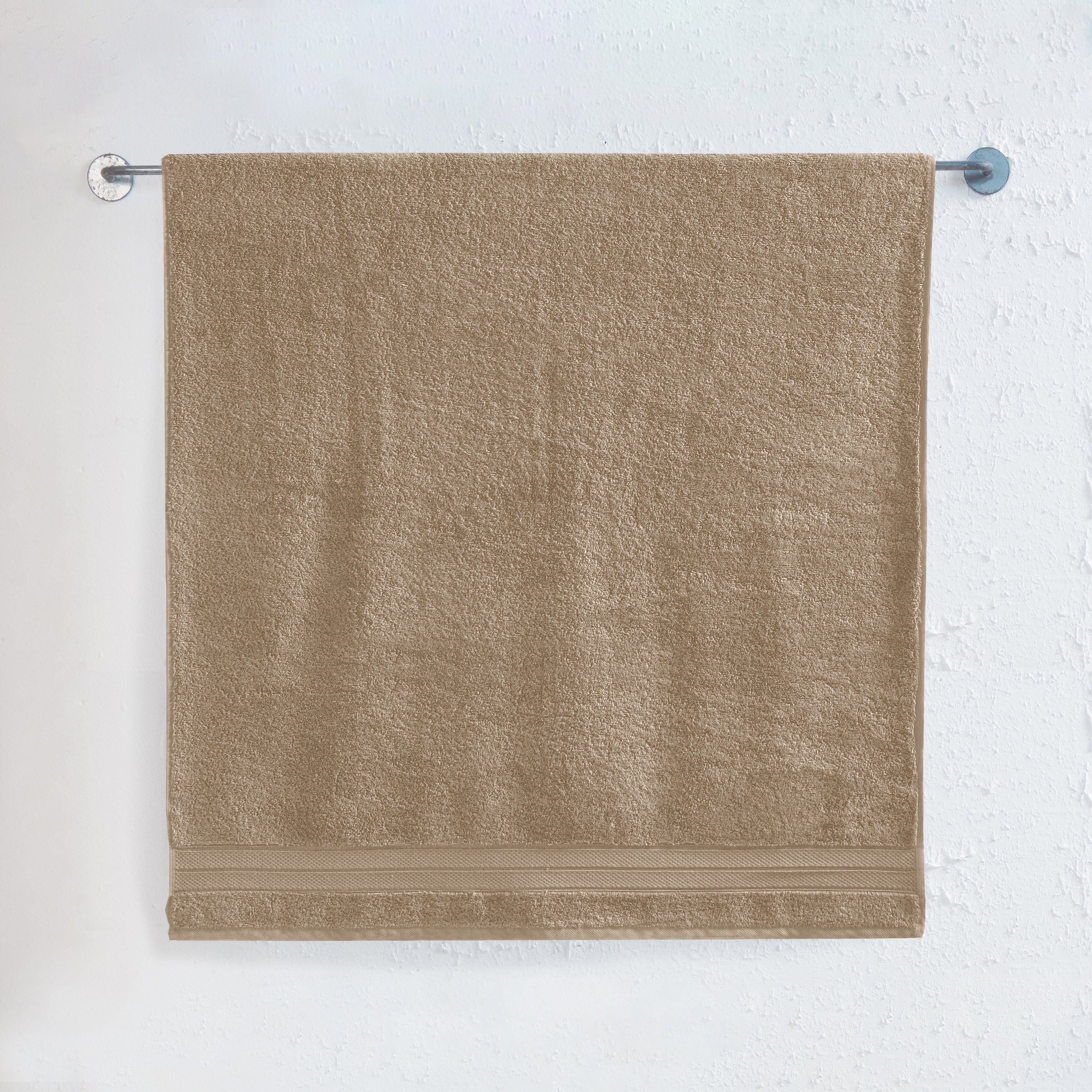 1-Piece Premium Turkish Cotton Three Line Popcorn Jumbo Towel, 35x 70 inch
