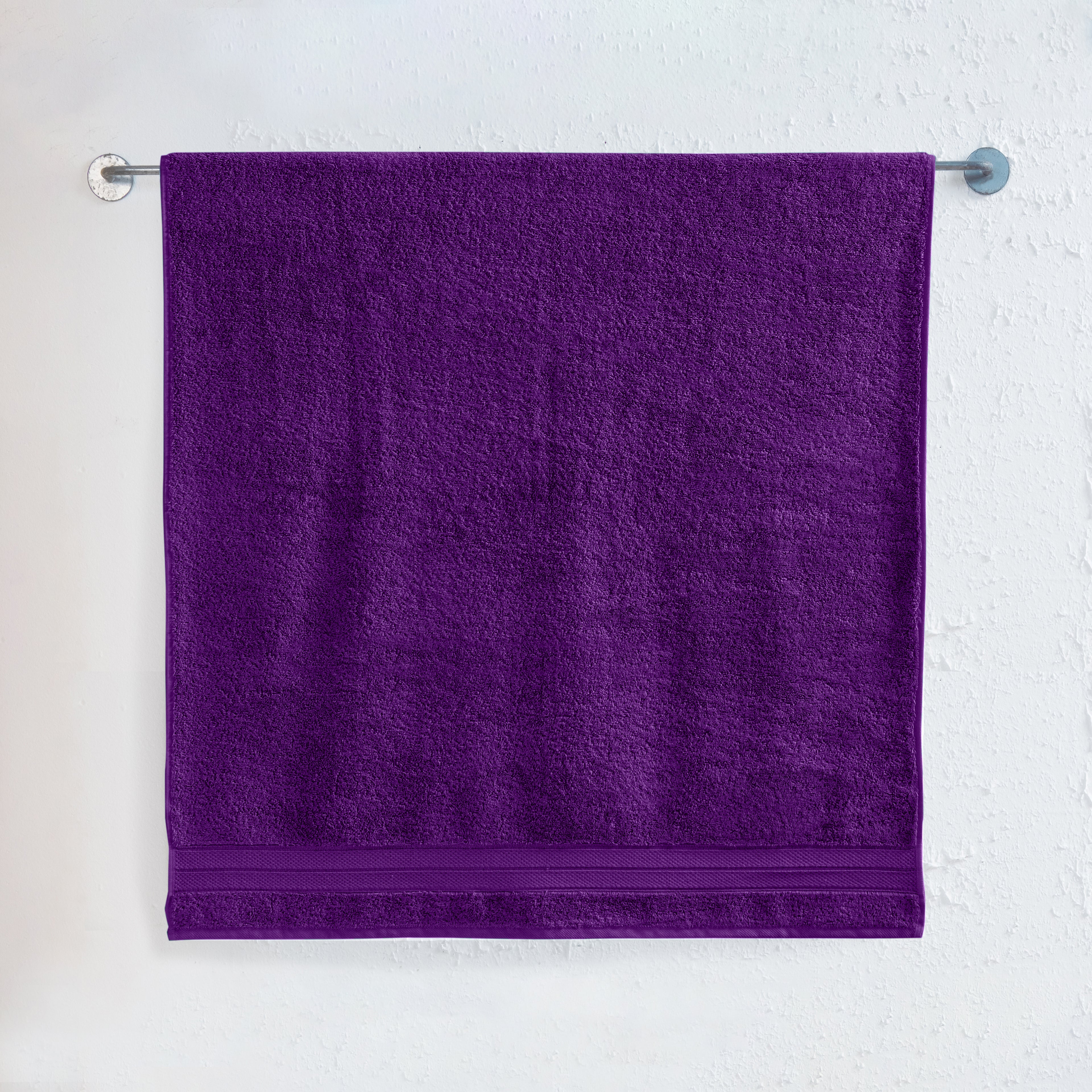 1-Piece Premium Turkish Cotton Three Line Popcorn Jumbo Towel, 35x 70 inch