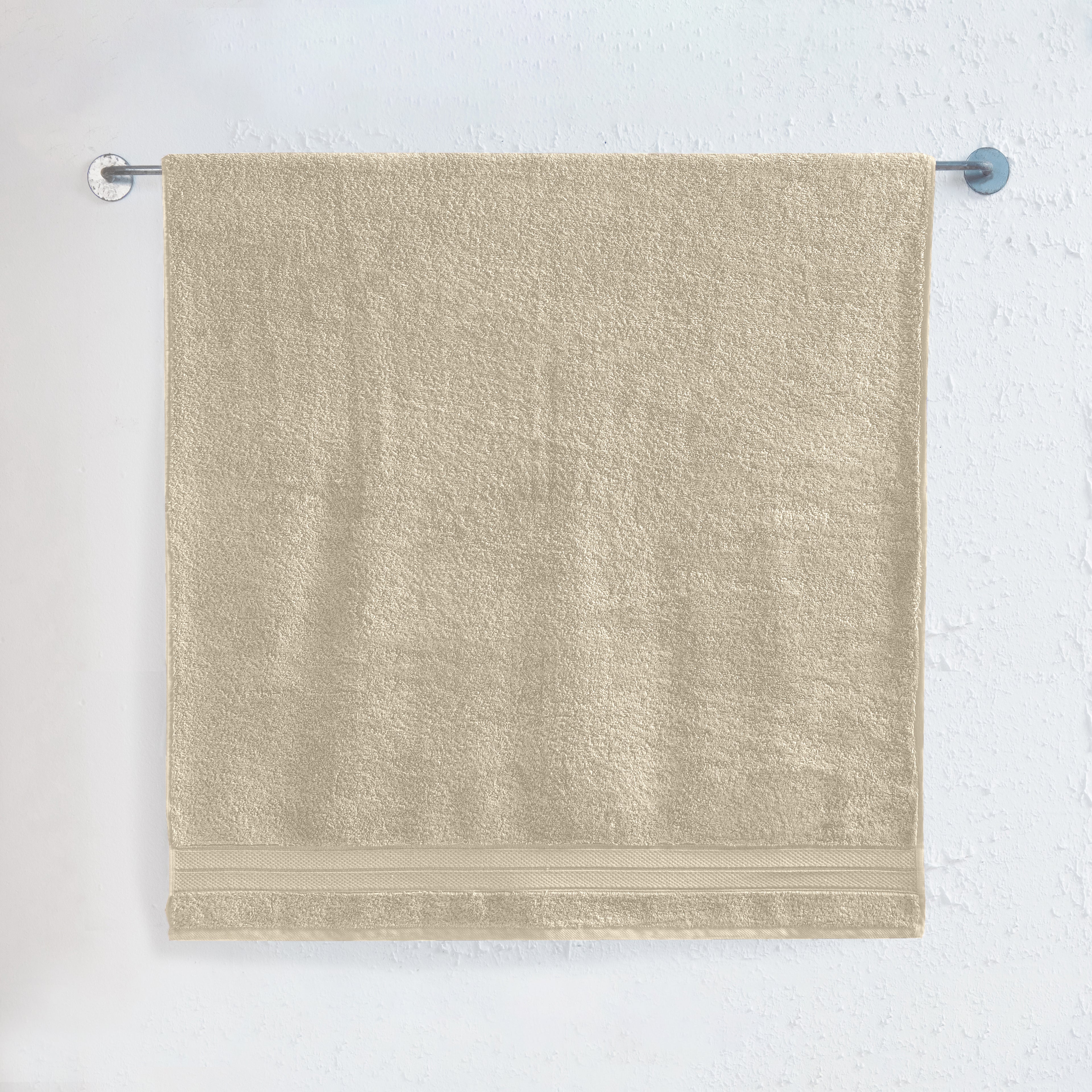 1-Piece Premium Turkish Cotton Three Line Popcorn Jumbo Towel, 35x 70 inch