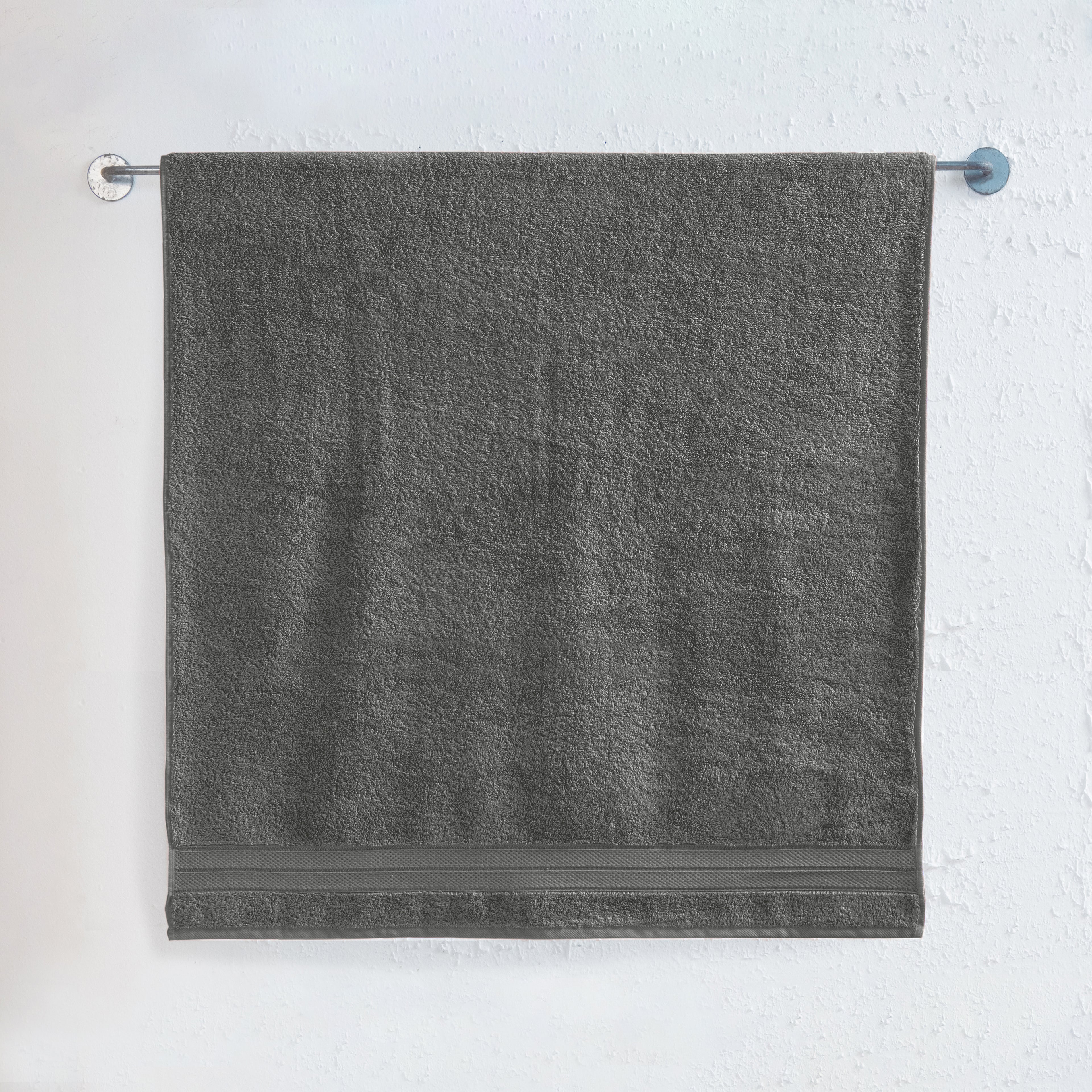 1-Piece Premium Turkish Cotton Three Line Popcorn Jumbo Towel, 35x 70 inch