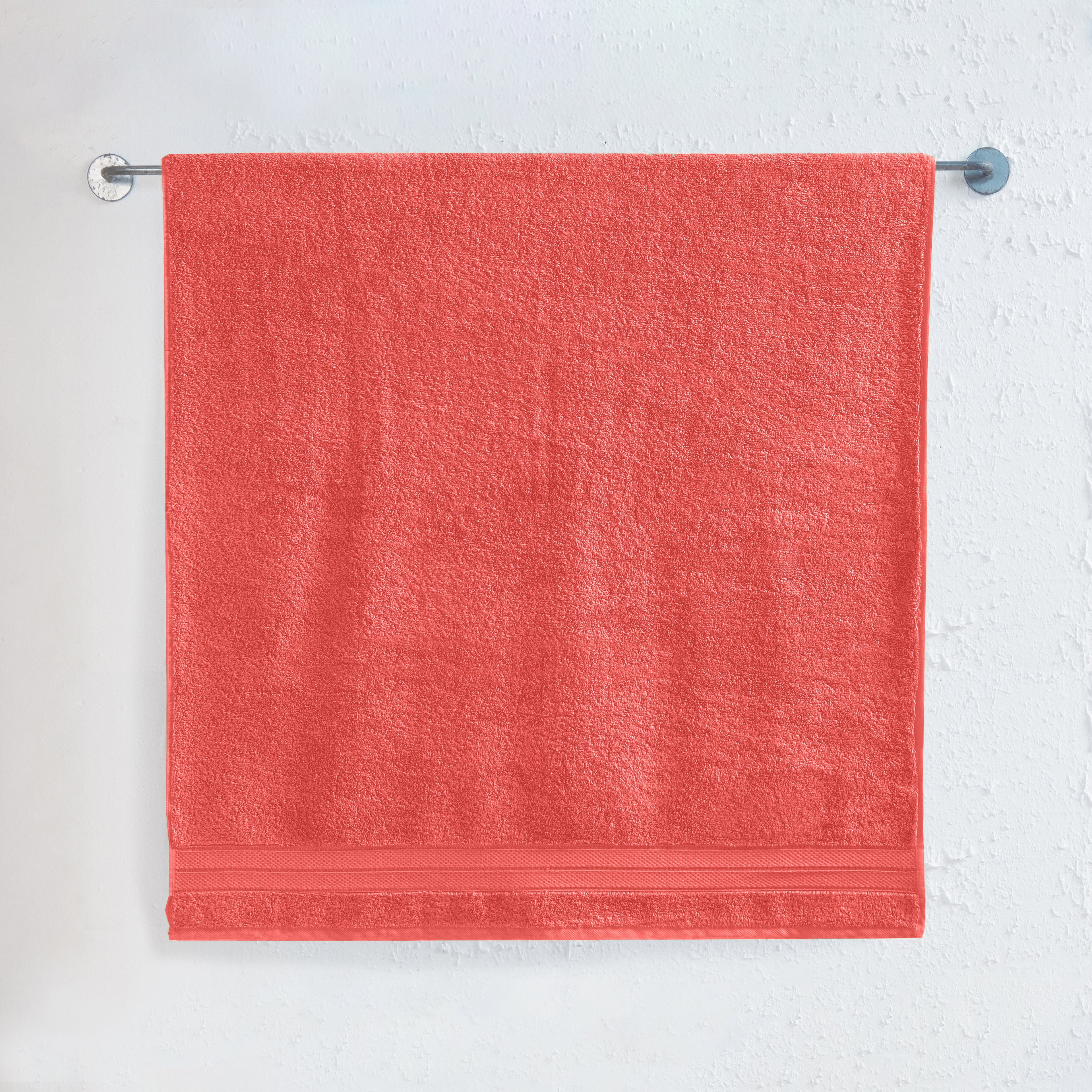 1-Piece Premium Turkish Cotton Three Line Popcorn Jumbo Towel, 35x 70 inch