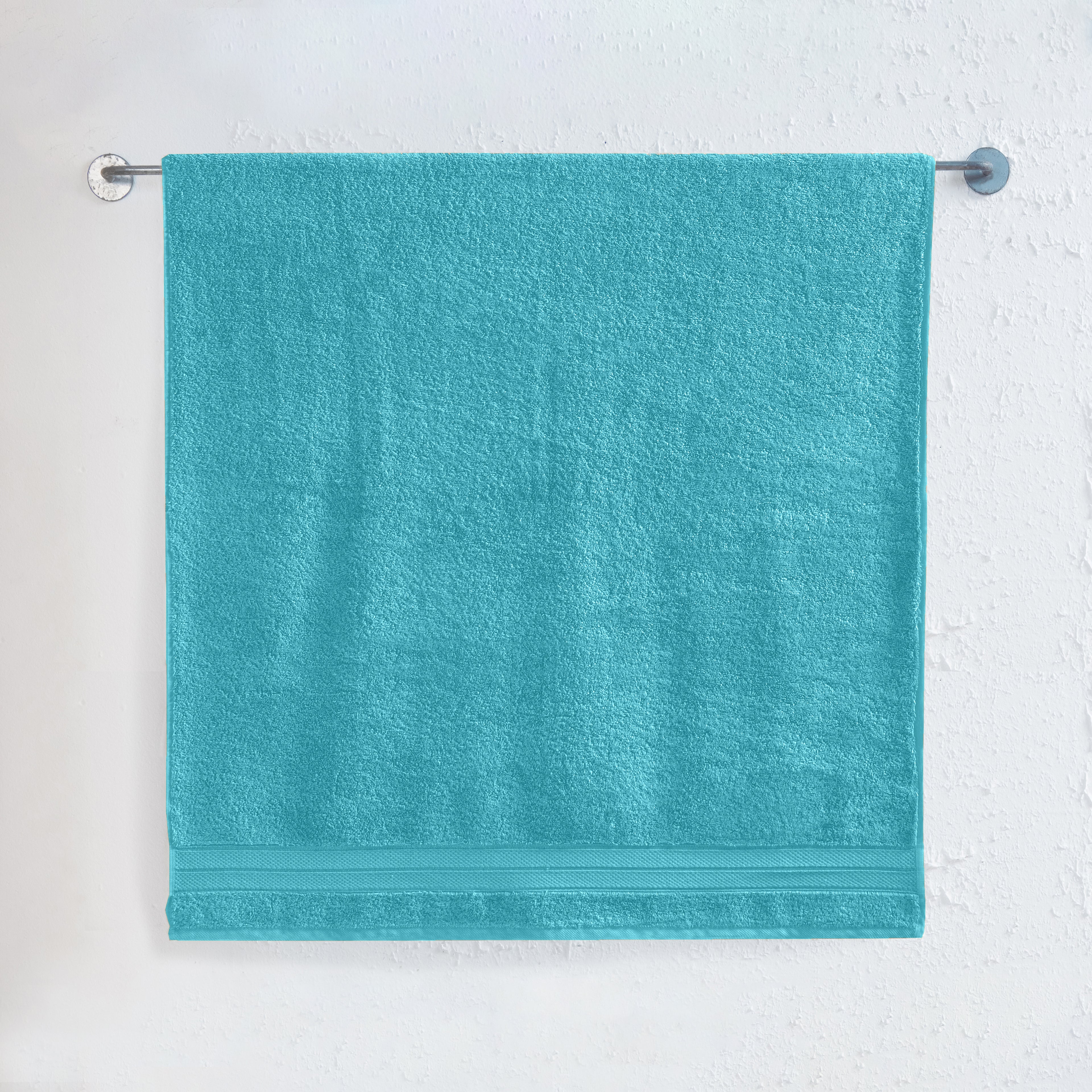 1-Piece Premium Turkish Cotton Three Line Popcorn Jumbo Towel, 35x 70 inch