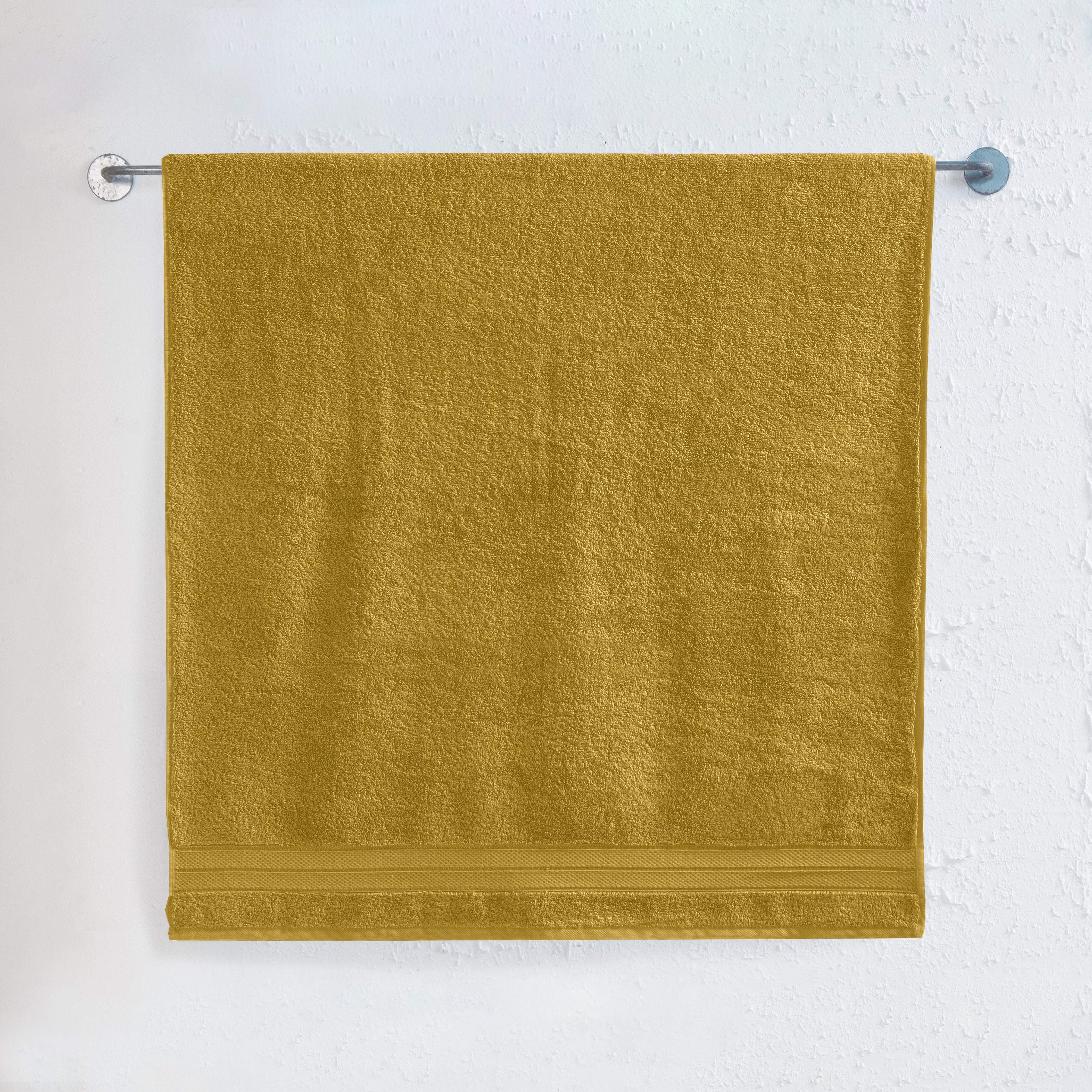 1-Piece Premium Turkish Cotton Three Line Popcorn Jumbo Towel, 35x 70 inch