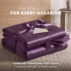 Fine 4-Piece Silky Satin Sheet Set, Moody Shades