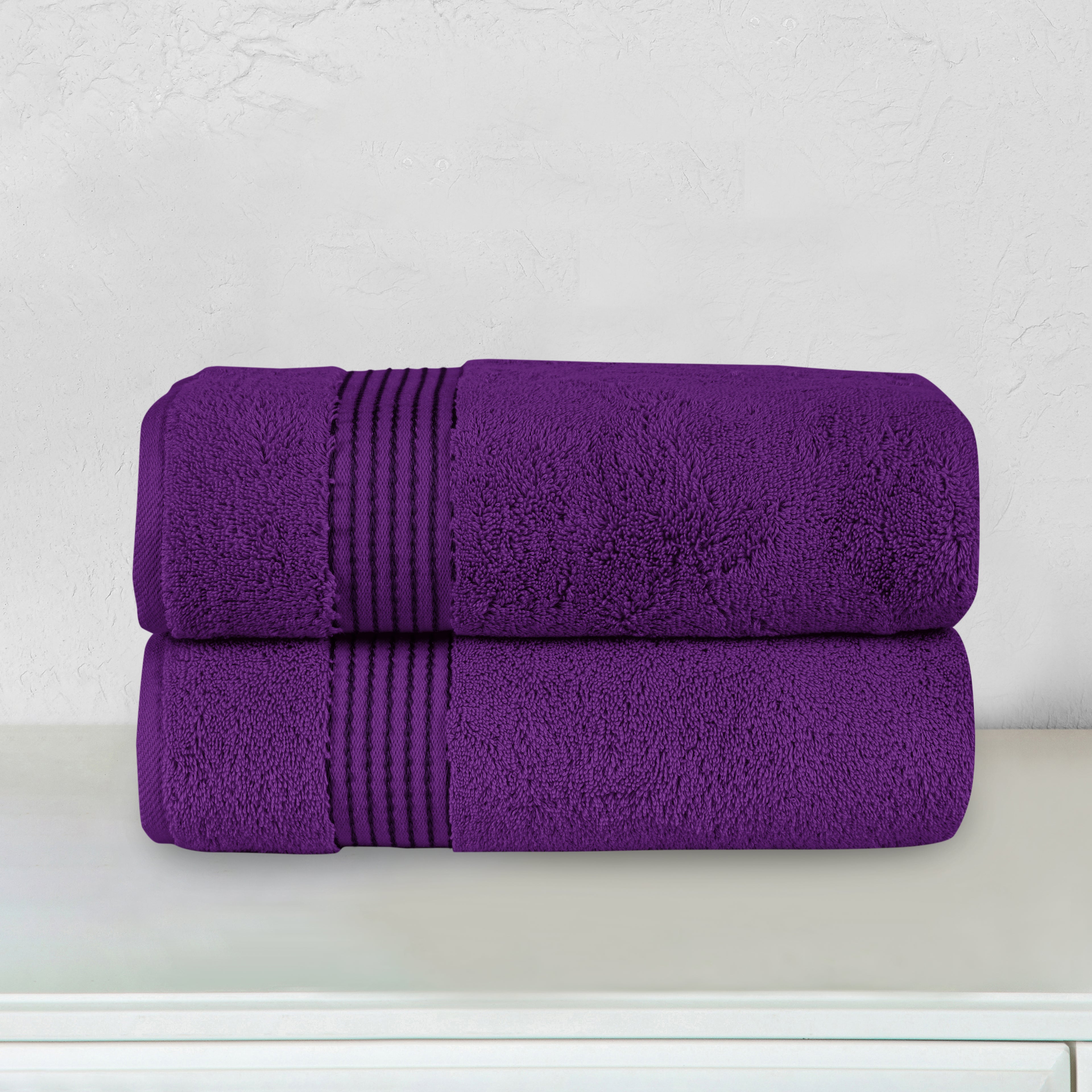 2-Pack Premium Turkish Cotton Bath Towel Set, 27 x 54 inch