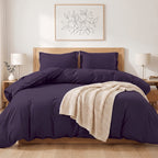 Essential 3-Piece Solid Duvet Cover Set