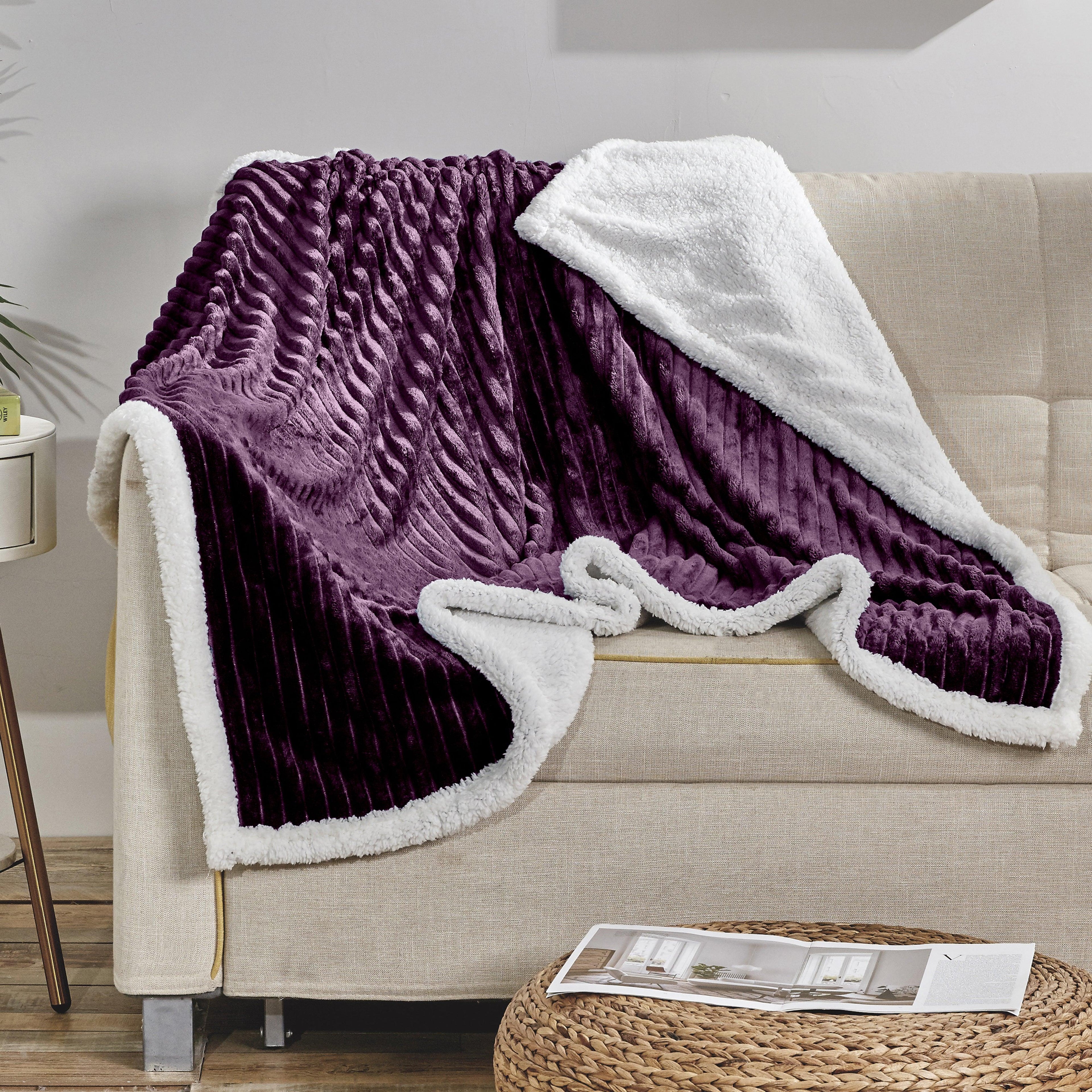 Corduroy Design Luxury Sherpa Blanket