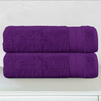 2-Pack Turkish Cotton Three Line Popcorn Bath Towel Set, 27 x 54 inch