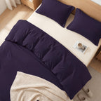 Essential 3-Piece Solid Duvet Cover Set