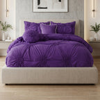 10-Piece Sunflower Comforter Set - Includes 4-Piece Sheet Set with Double Sided Storage Pockets