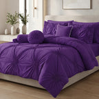 10-Piece Sunflower Comforter Set - Includes 4-Piece Sheet Set with Double Sided Storage Pockets
