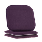 2-Pack Textured Chair Cushion Covers - Skid-Proof Rubber Backing