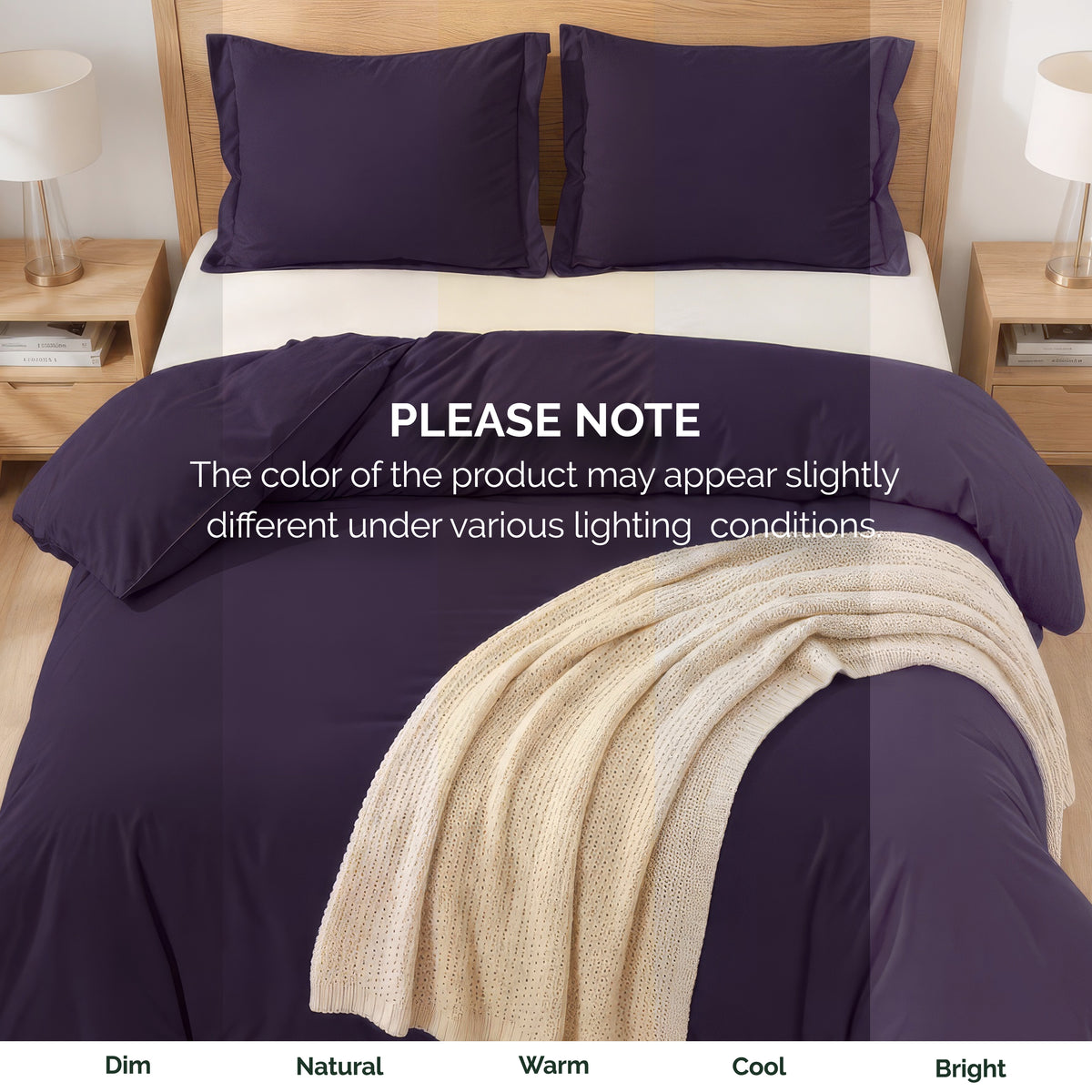 Essential 3-Piece Solid Duvet Cover Set
