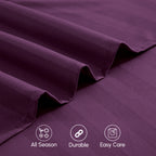 6-Piece Dobby Stripe Printed Bed Sheet Set- Soft as a Hotel Premium Quality