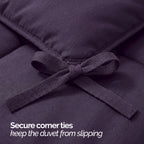 Essential 3-Piece Solid Duvet Cover Set