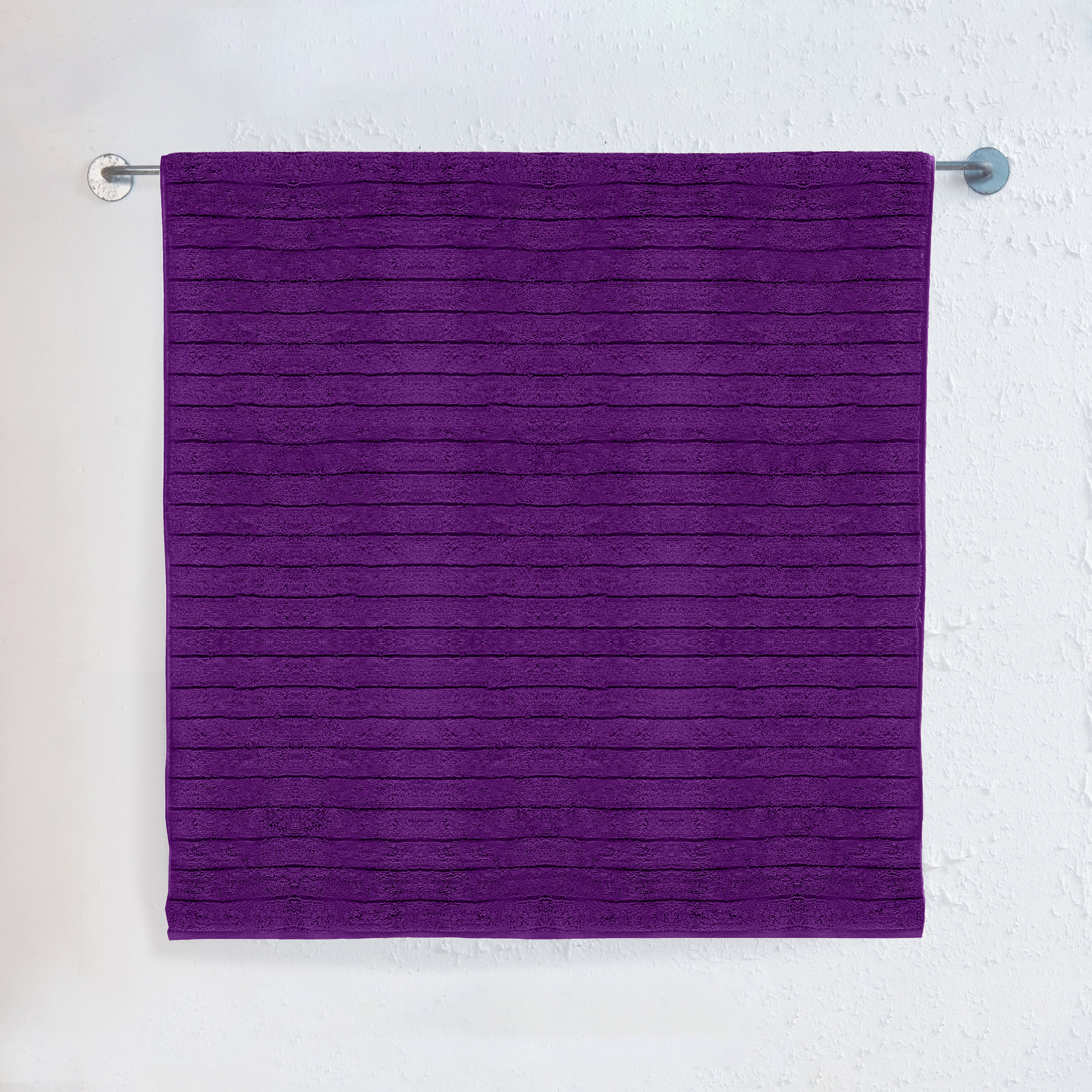 1-Piece Premium Turkish Cotton Corduroy Stripe Jumbo Towel, 35x 70 inch
