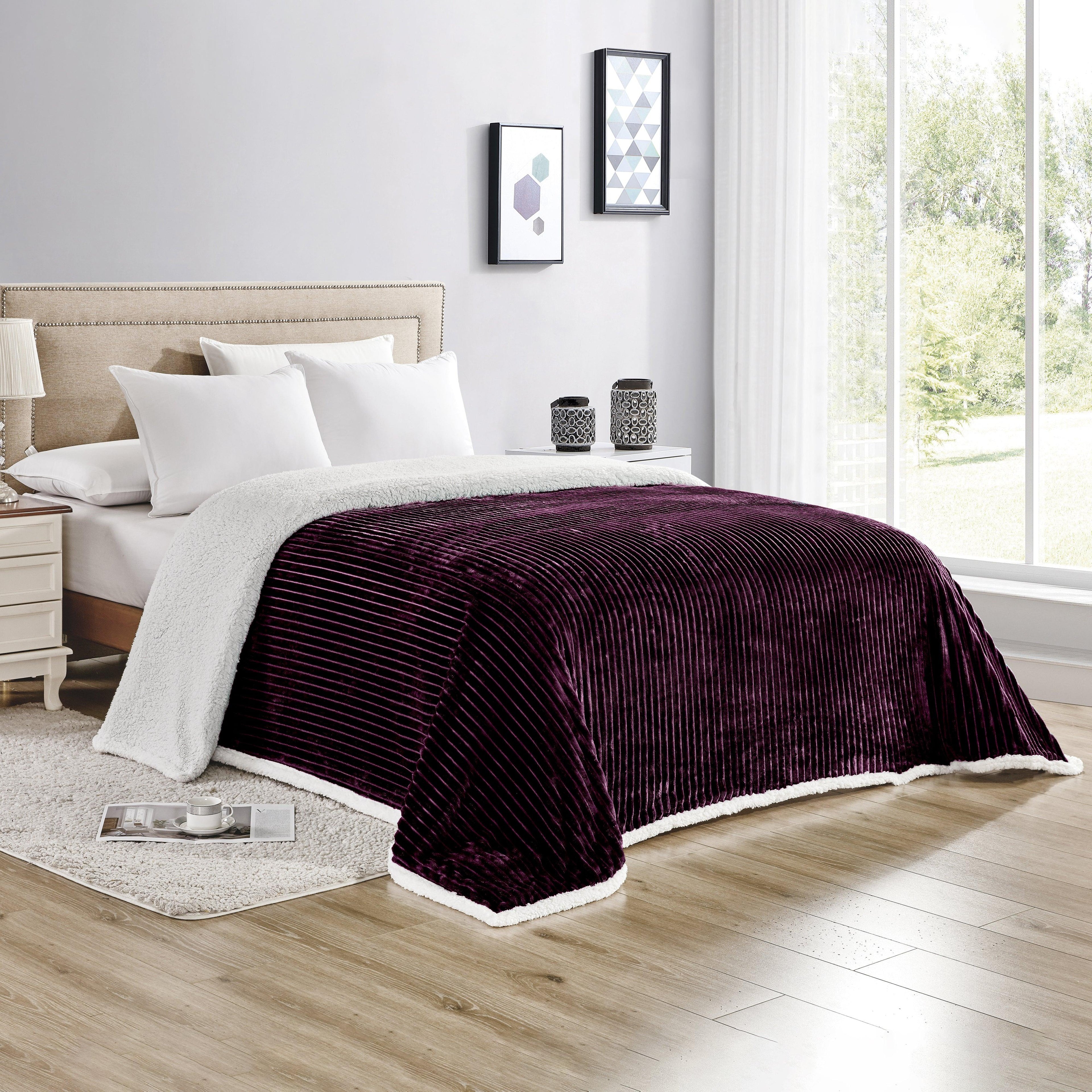 Corduroy Design Luxury Sherpa Blanket