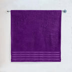 1-Piece Premium Turkish Cotton 4 Lines Stripe Jumbo Towel, 35x 70 inch