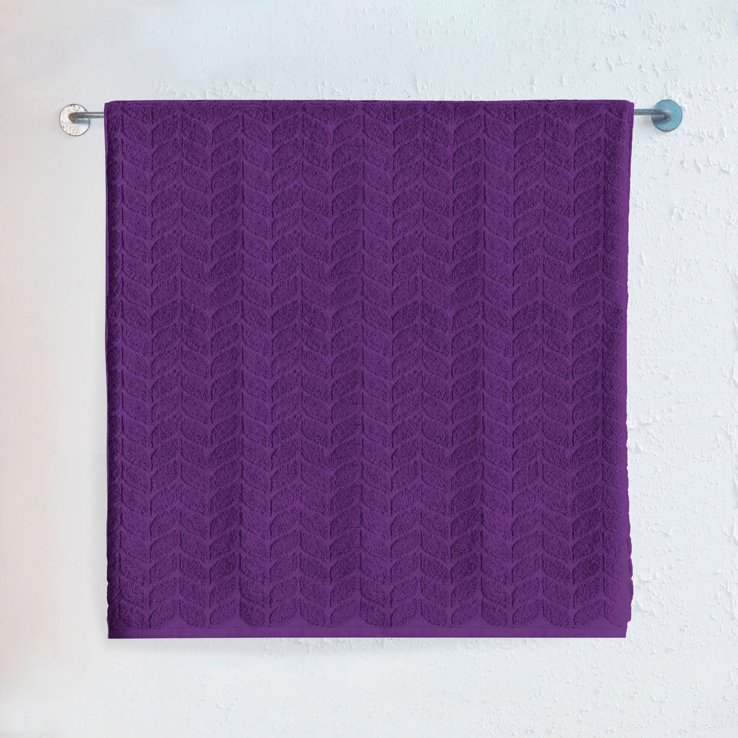 Elegant Comfort 1-Piece Premium Turkish Cotton Braided Jumbo Towel, 35x 70 inch