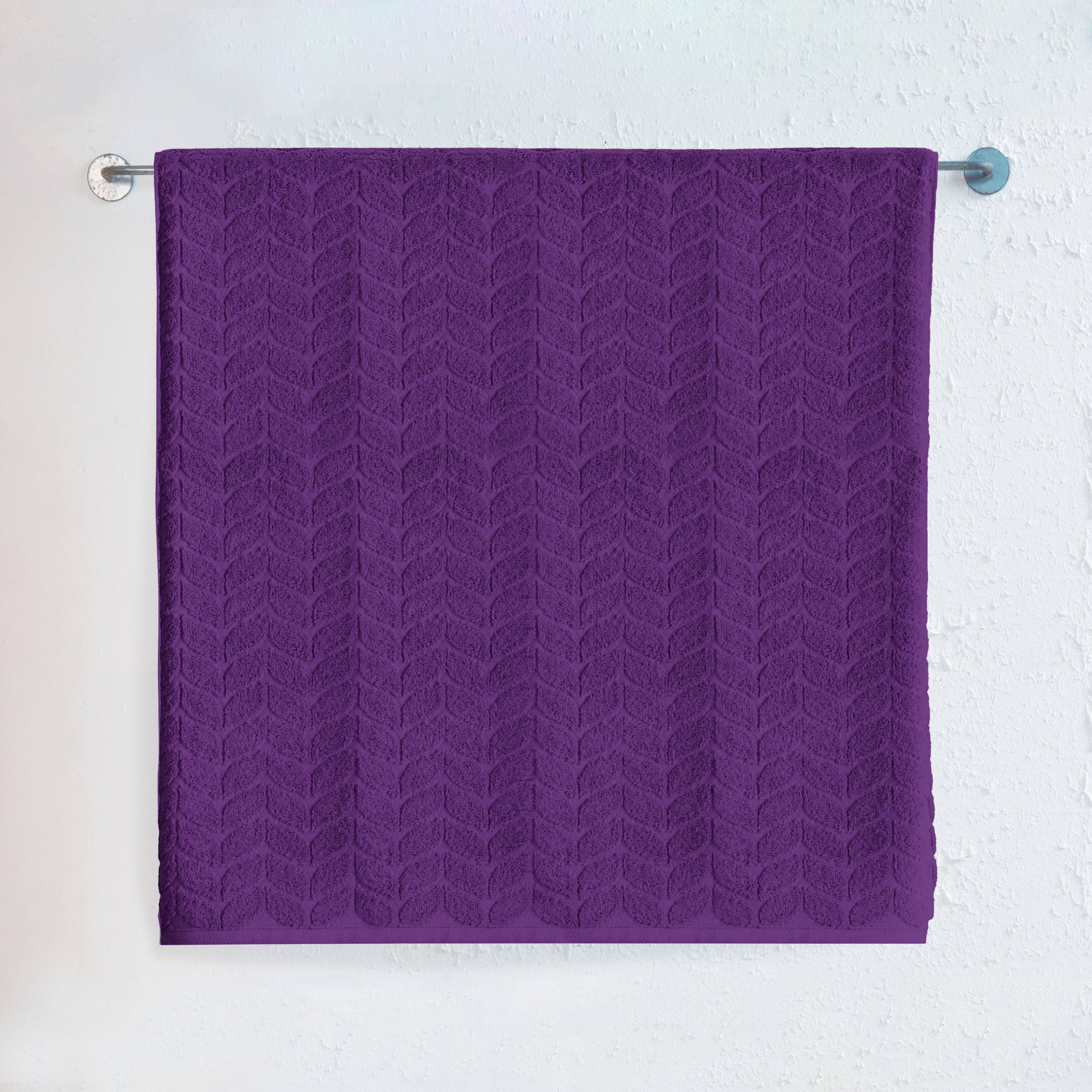 1-Piece Premium Turkish Cotton Braided Jumbo Towel, 35x 70 inch