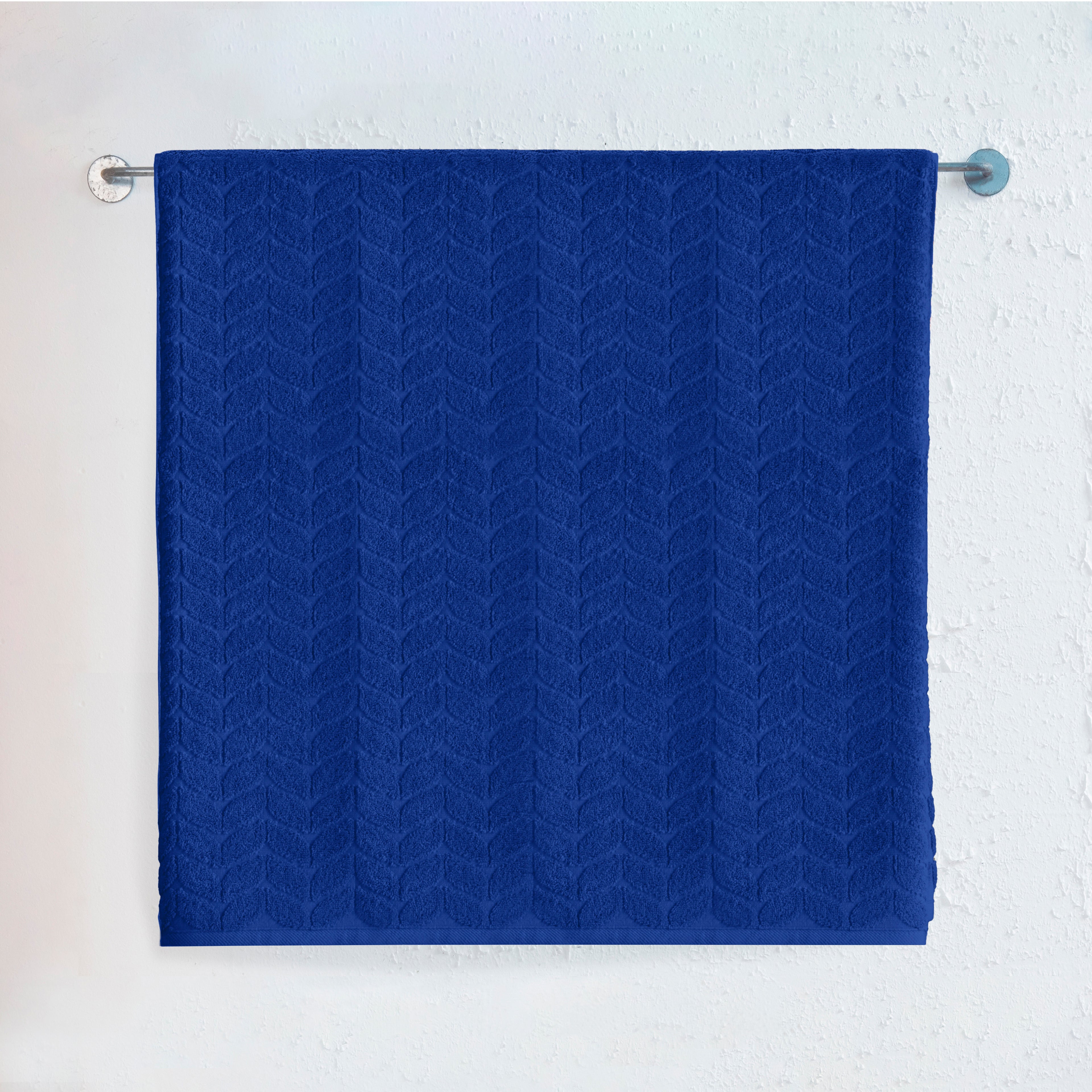 1-Piece Premium Turkish Cotton Braided Jumbo Towel, 35x 70 inch