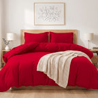 Essential 3-Piece Solid Duvet Cover Set