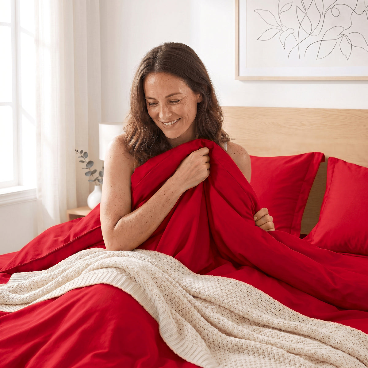 Essential 3-Piece Solid Duvet Cover Set