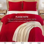 Essential 3-Piece Solid Duvet Cover Set