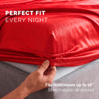 Fine 4-Piece Silky Satin Sheet Set, Moody Shades