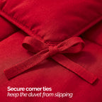 Essential 3-Piece Solid Duvet Cover Set