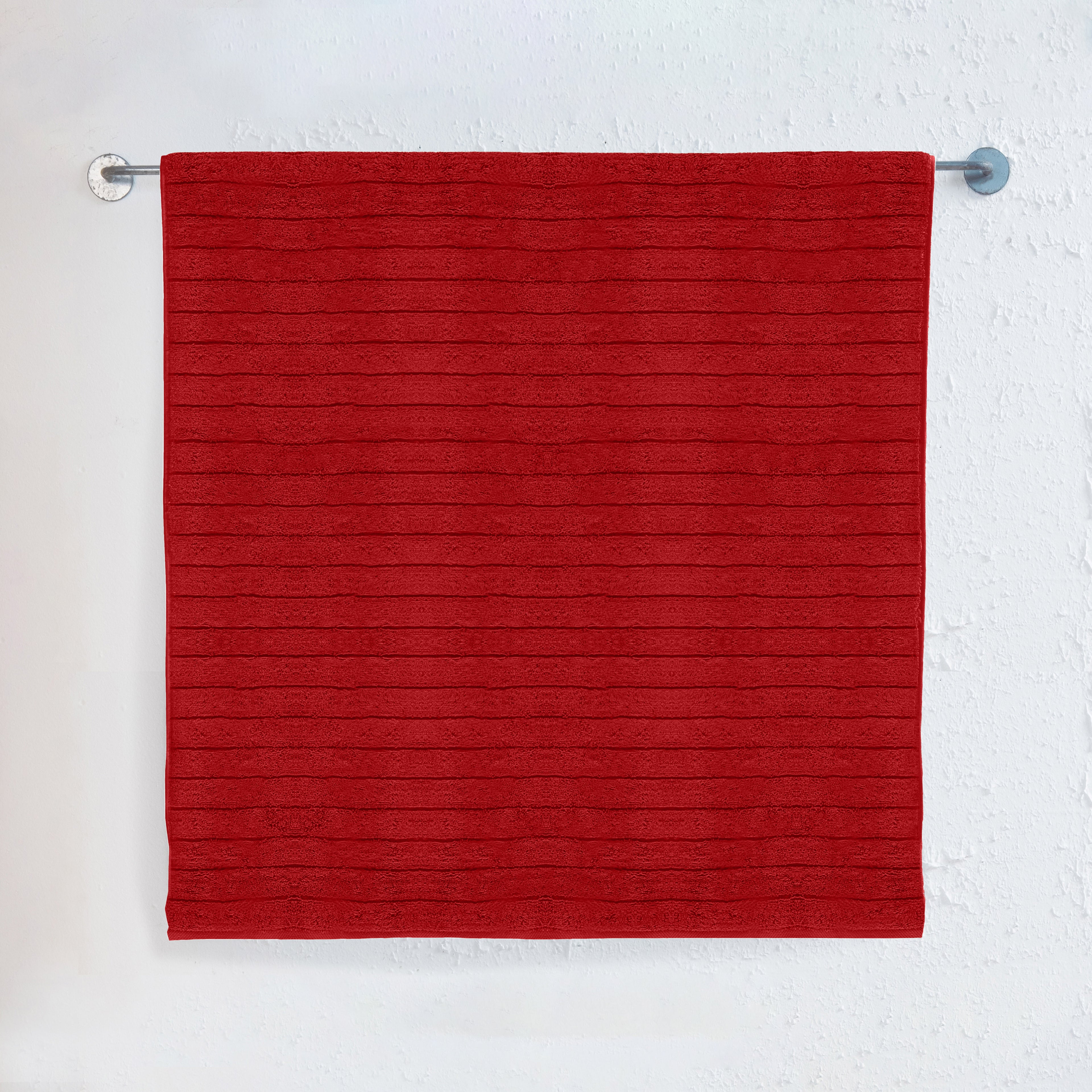 1-Piece Premium Turkish Cotton Corduroy Stripe Jumbo Towel, 35x 70 inch