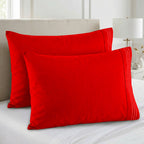 Set of 2 Pillowcases- 3 Line Embroidery