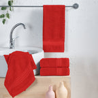 4-Pack Premium Turkish Cotton Hand Towel Set, 16 x 28 inch