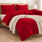 Essential 3-Piece Solid Duvet Cover Set