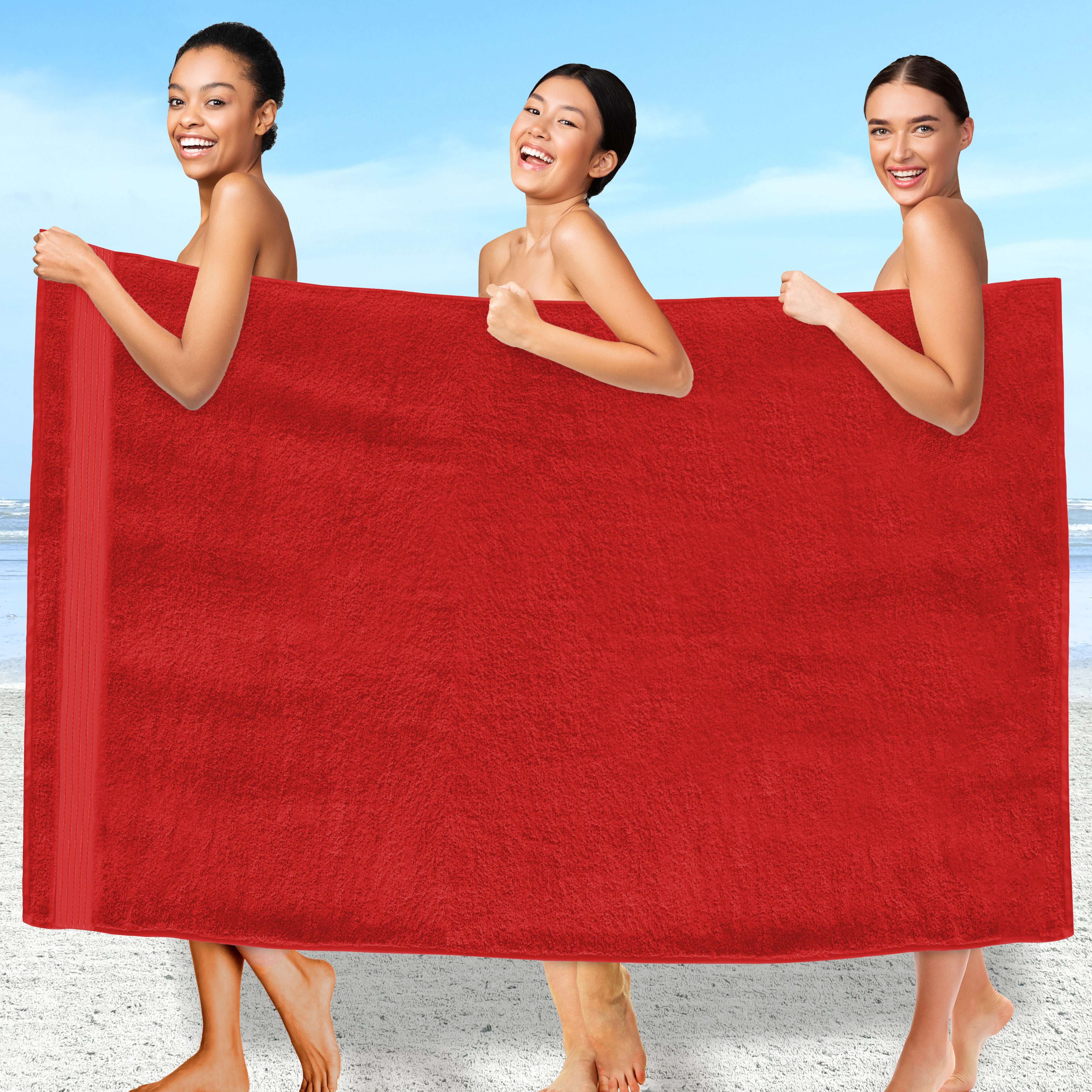 1-Piece Premium Turkish Cotton Oversized Bath Sheet Towel 40 x 80 Inch
