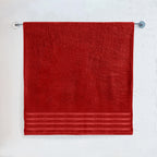 1-Piece Premium Turkish Cotton 4 Lines Stripe Jumbo Towel, 35x 70 inch